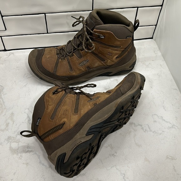 Keen Men\'s Circadia Mid Waterproof Hiking Boot Bison Brindle Size 14 Wide main image 15